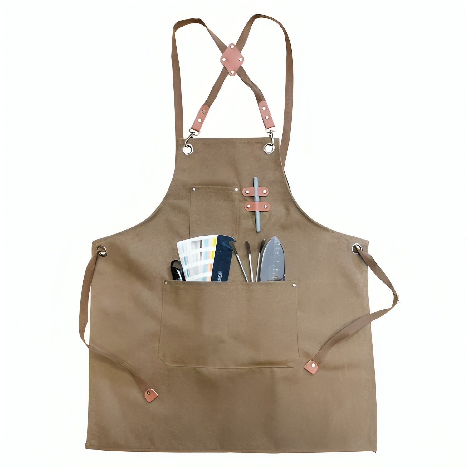 Canvas Apron With Removable Name Patch