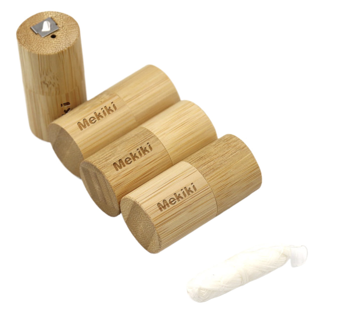 Corn Fibre Dental Floss With Bamboo Dispe