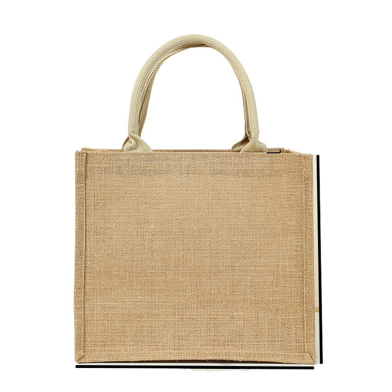 Eco Friendly Reusable Yellow Burlap Bags