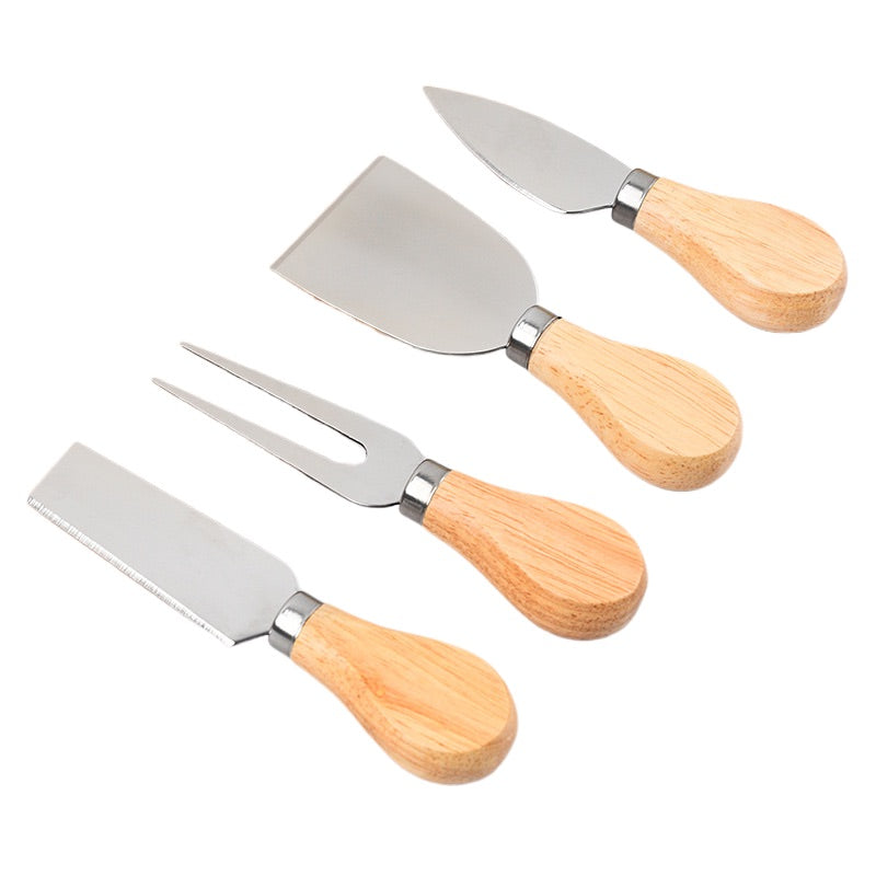 4 Stainless Steel Cheese Knives