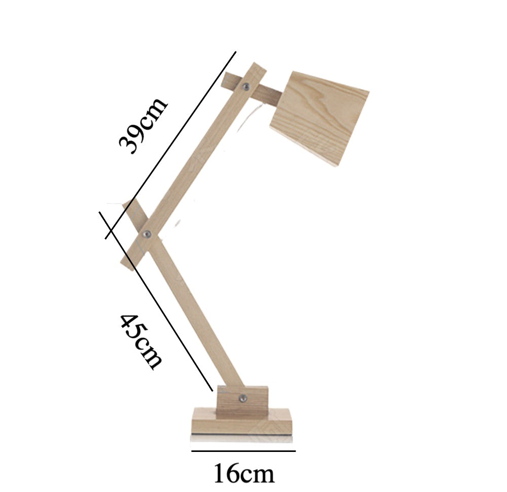 Wooden Desk Lamp