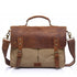 Vintage Canvas & Leather Messenger Bag