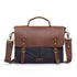Vintage Canvas & Leather Messenger Bag