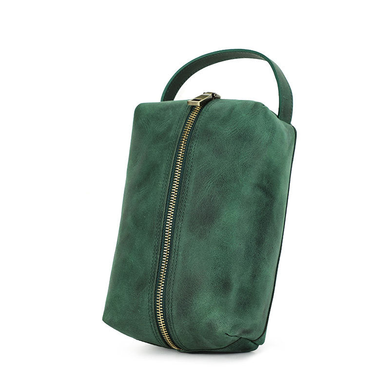 Bolso de almacenamiento vintage de cuero