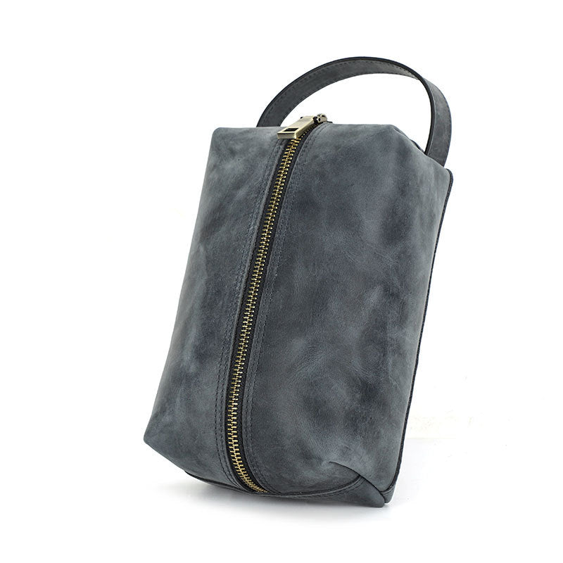 Bolso de almacenamiento vintage de cuero
