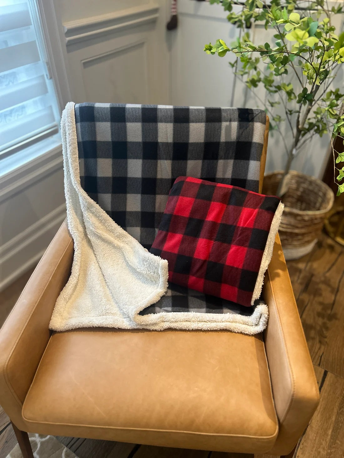 Buffalo Check Sherpa Blanket