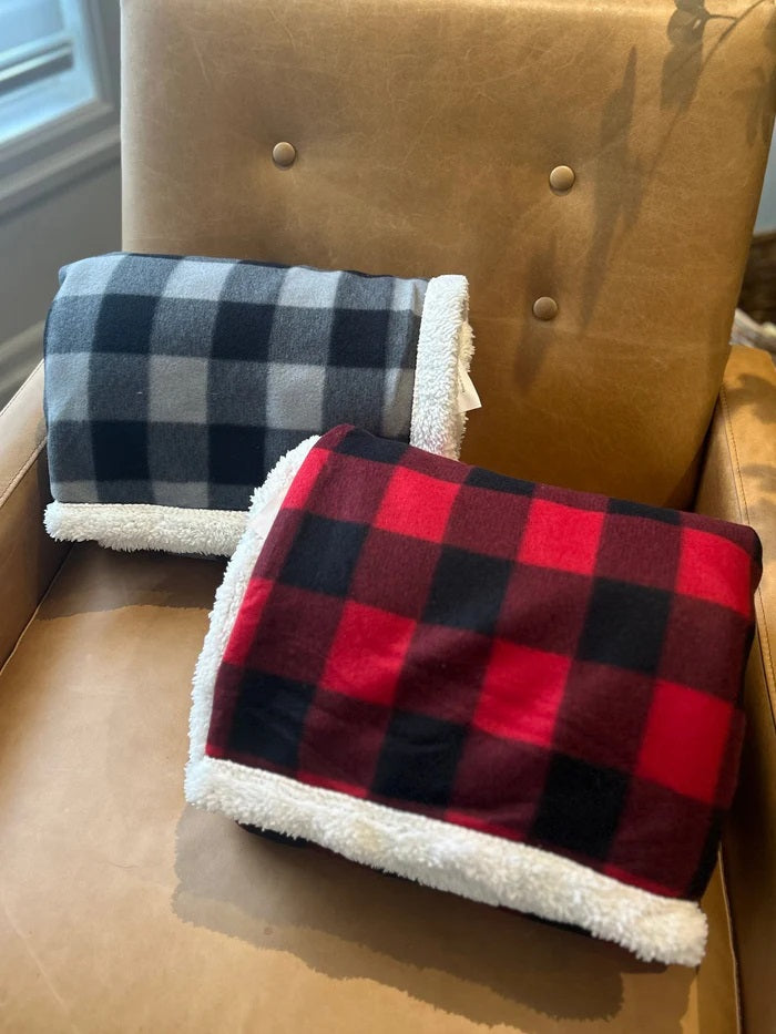 Buffalo Check Sherpa Blanket