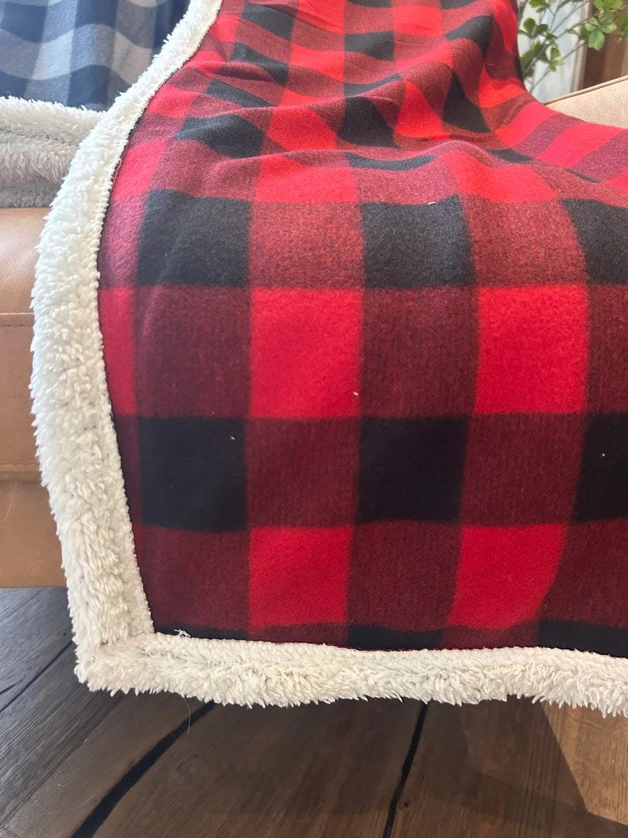 Buffalo Check Sherpa Blanket