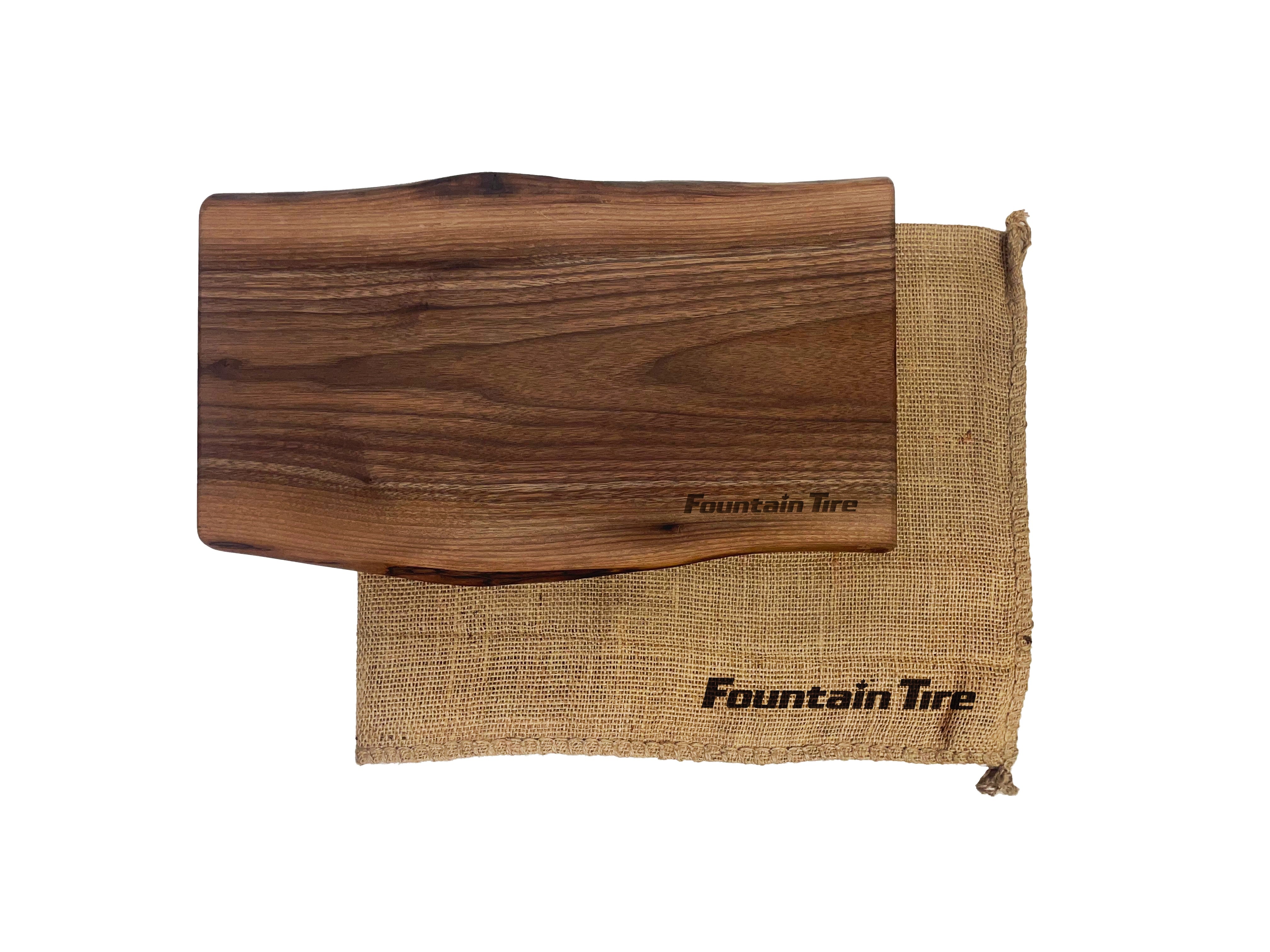 Canadian Black Walnut Cutting Board 10 X 18 In With Blurlap Bag