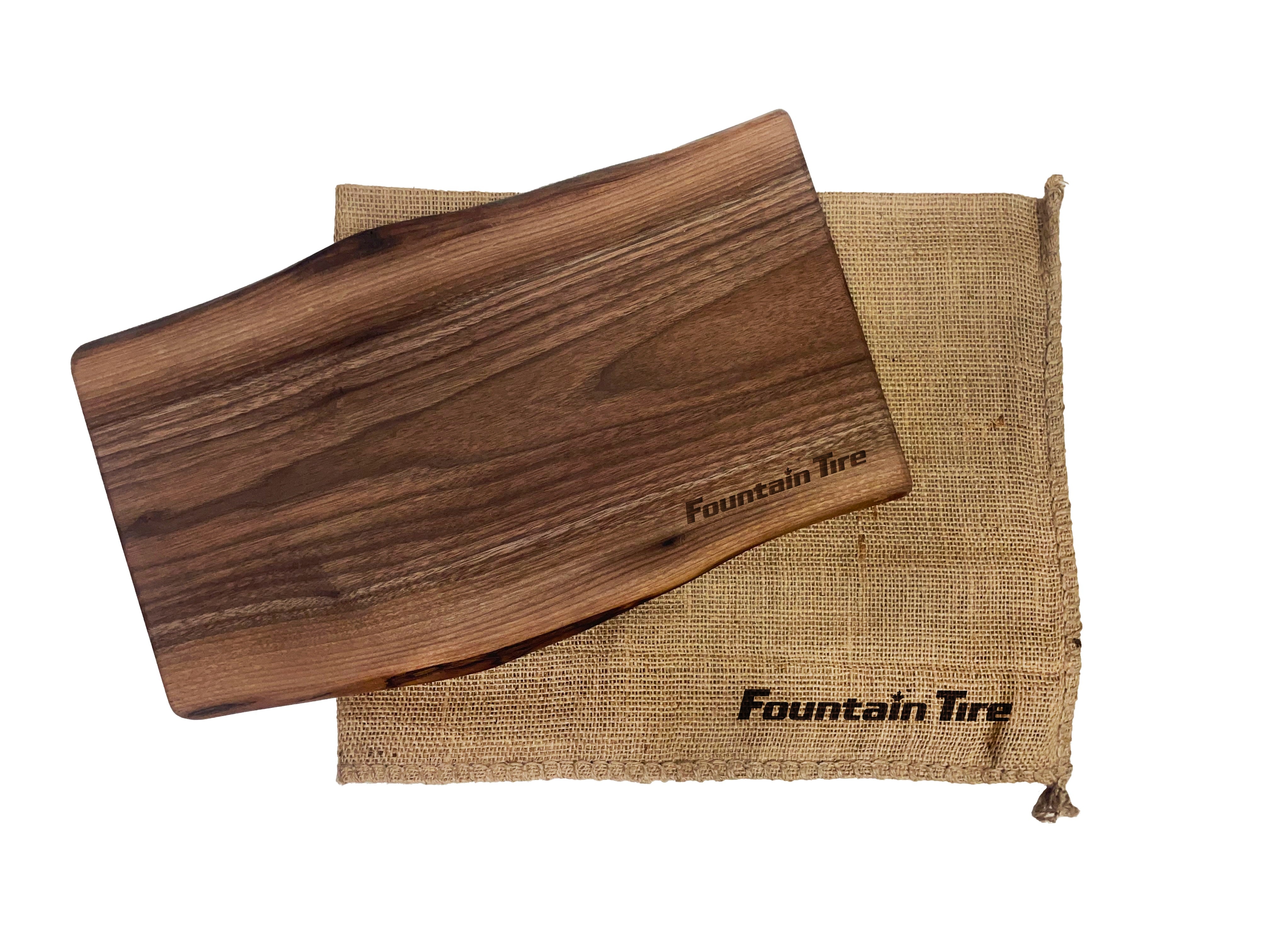 Canadian Black Walnut Cutting Board 10 X 18 In With Blurlap Bag