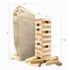 Wood Tumble Tower Game Set In A Pouch