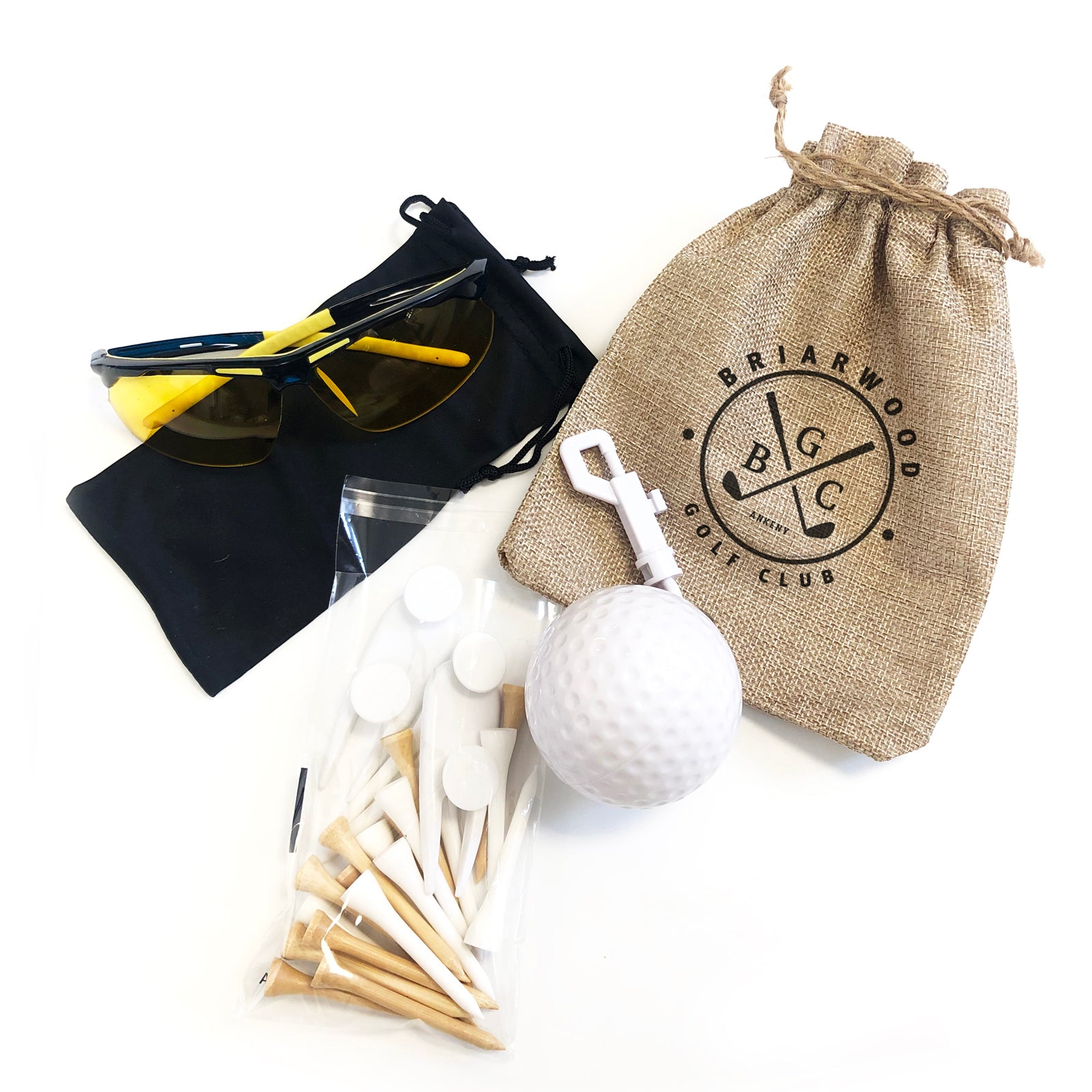 GOLF ACCESSORIES IN A BAG