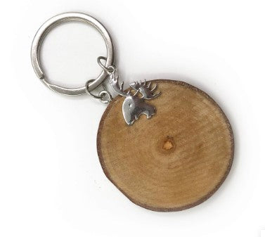 Natural Wood Keychain