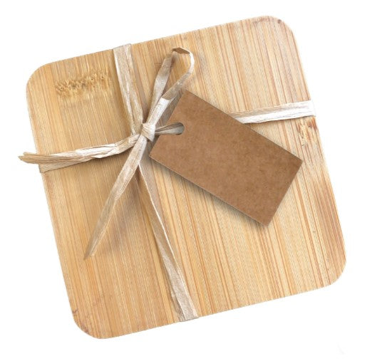 Set Of 4 Bamboo Coasters