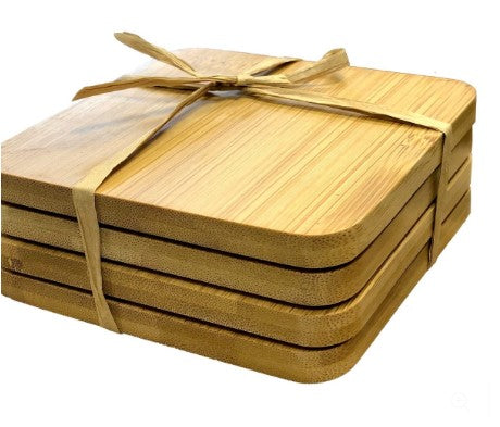 Set Of 4 Bamboo Coasters