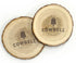 Natural Wooden Coaster Set (set Of 2)