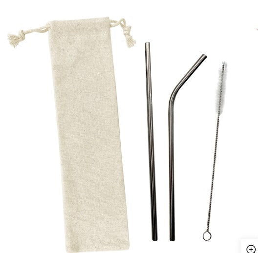 Stainless Steel Straw Set -3pcs