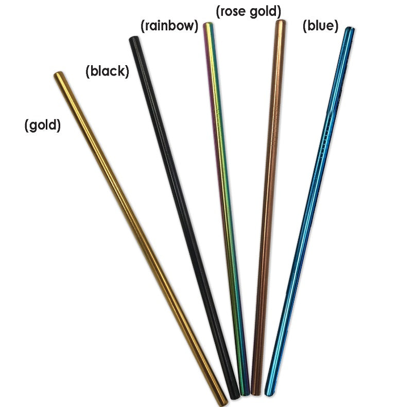 Single Coloured Straw And Brush Set