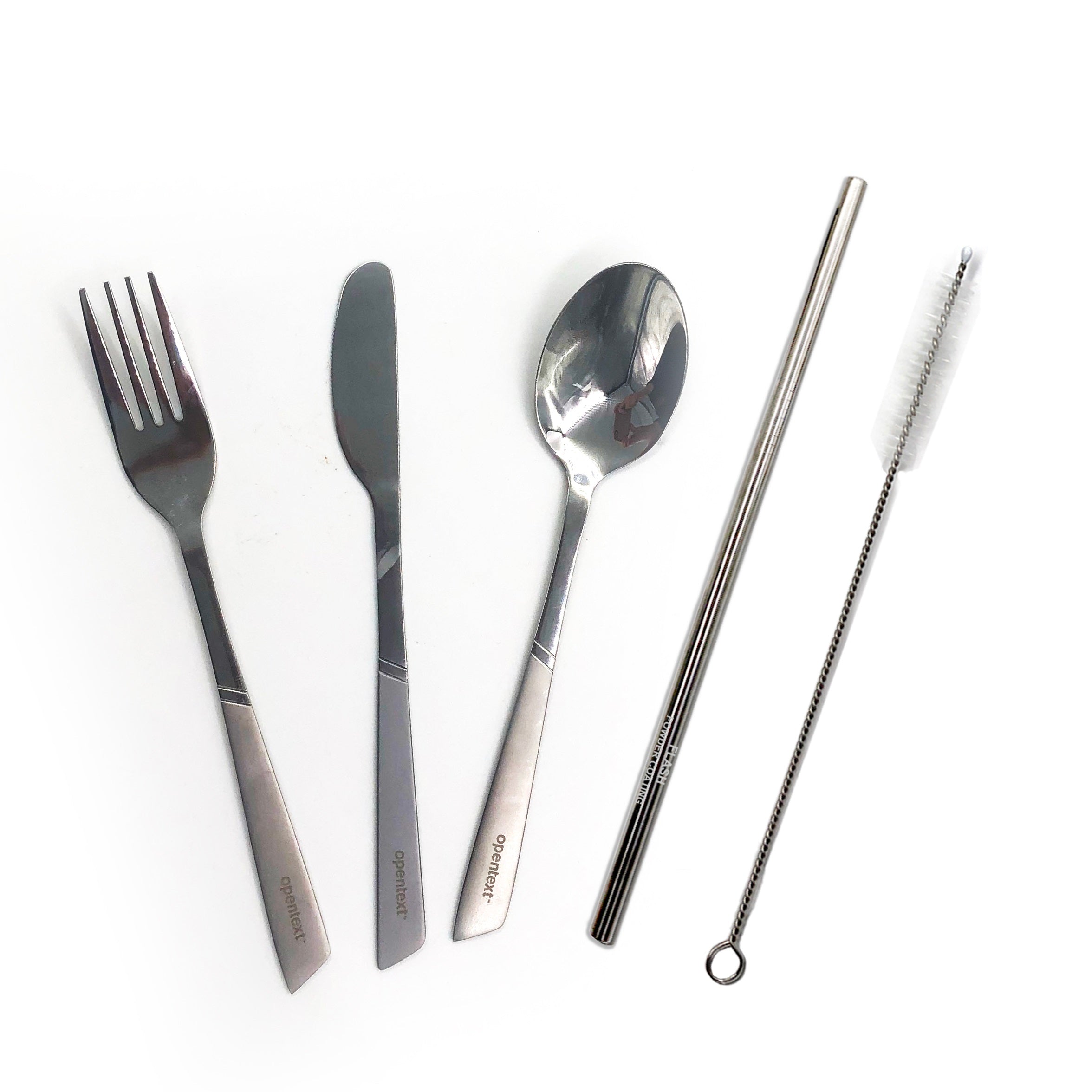 Stainless Steel Cutlery And Straw Set