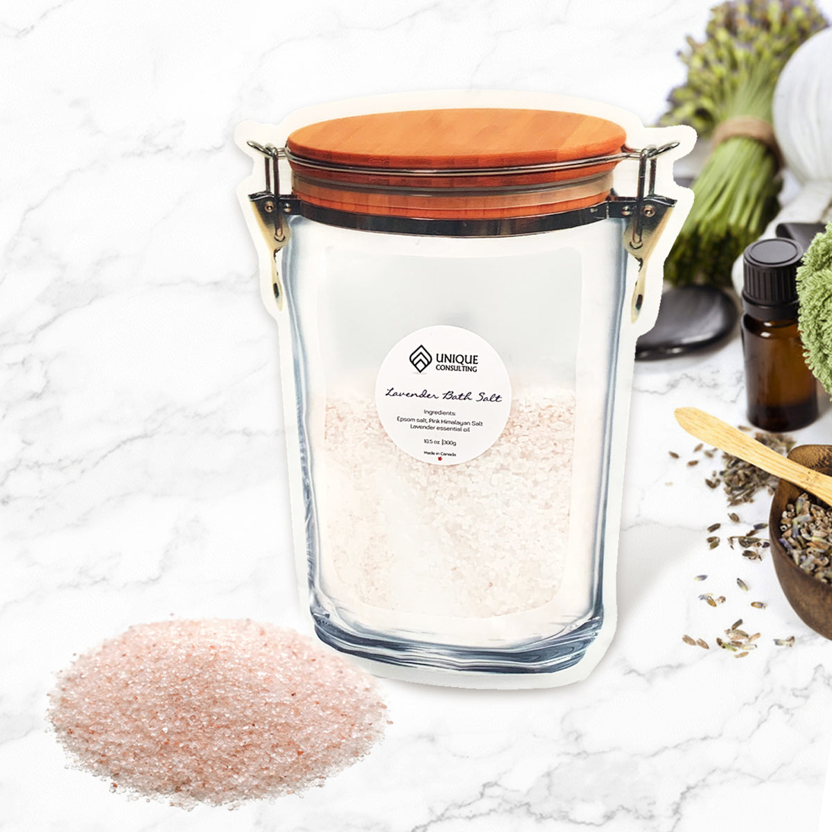 RELAXING BATH SALT IN STAND-UP POUCH 300G