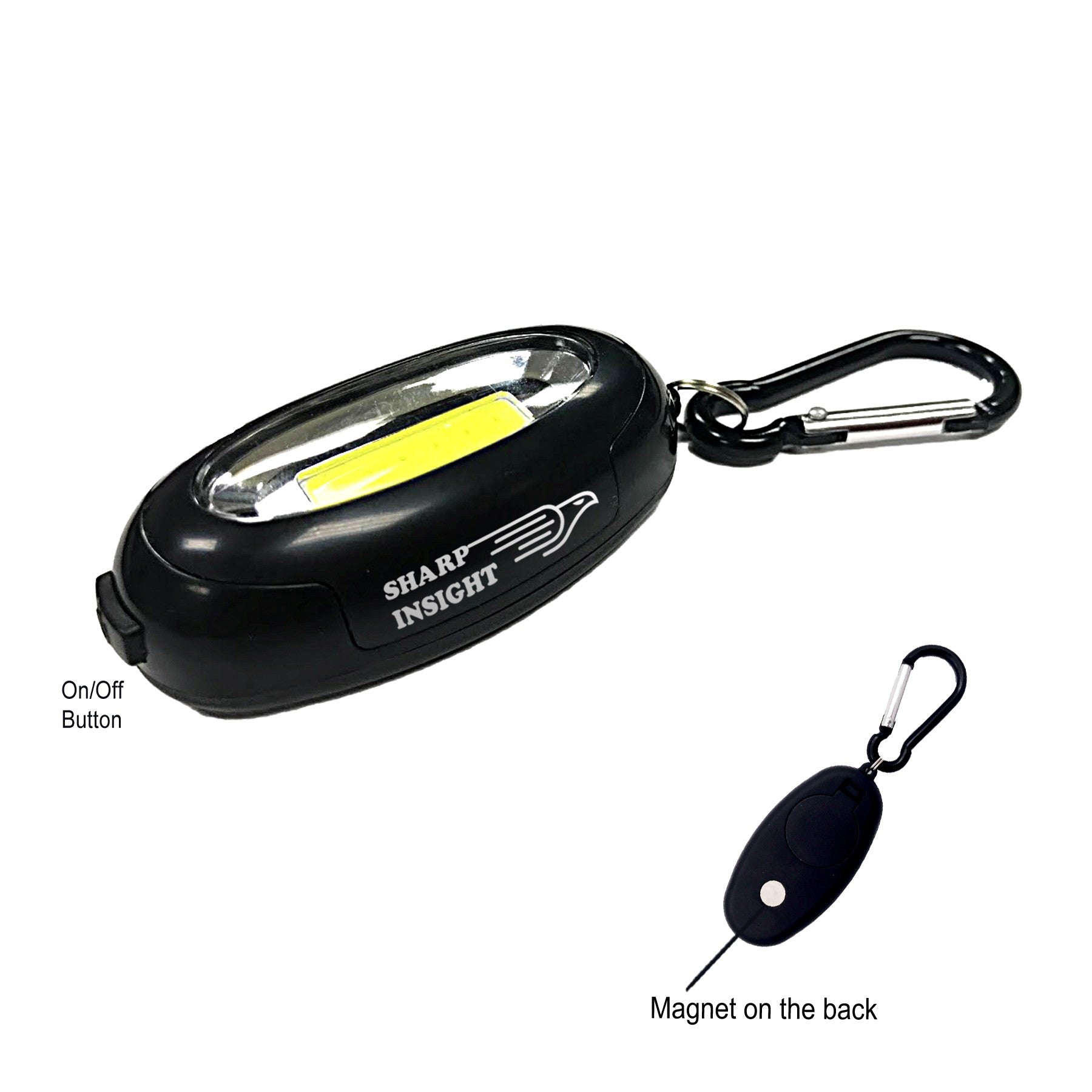 COB MULTI MODE LIGHT WITH CARABINER