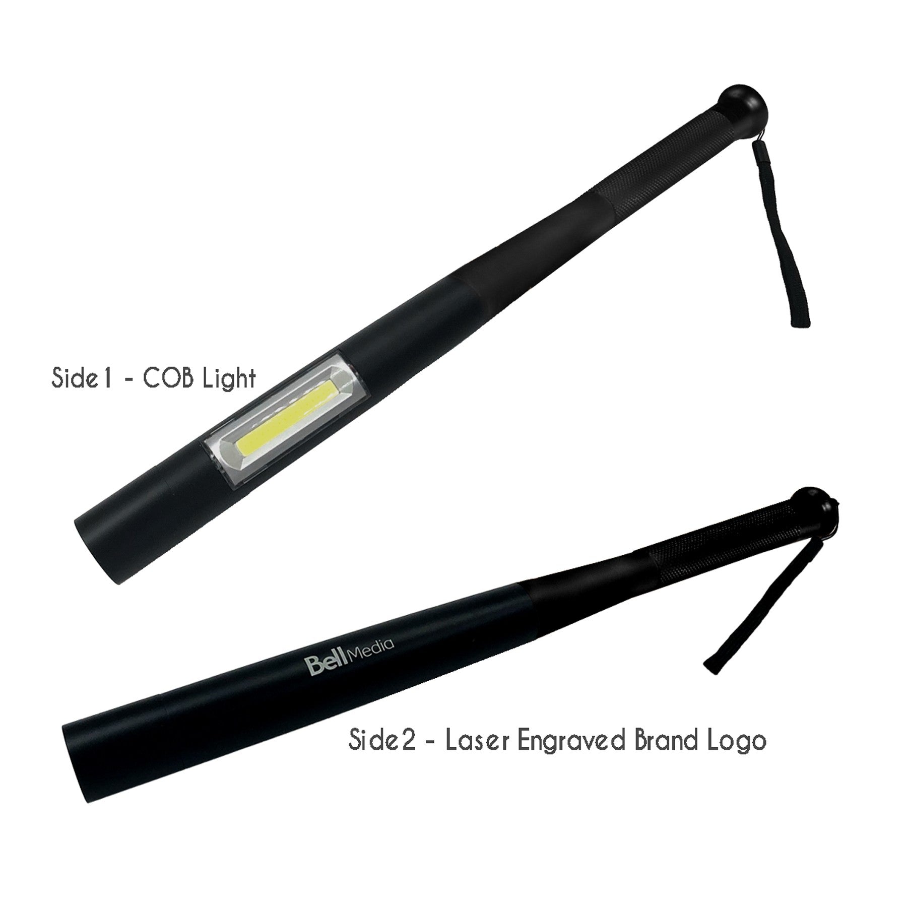 BASEBALL BAT SHAPE COB LED FLASHLIGHT