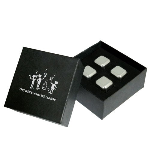 COASTERS AND ICE CUBES IN GIFT BOX