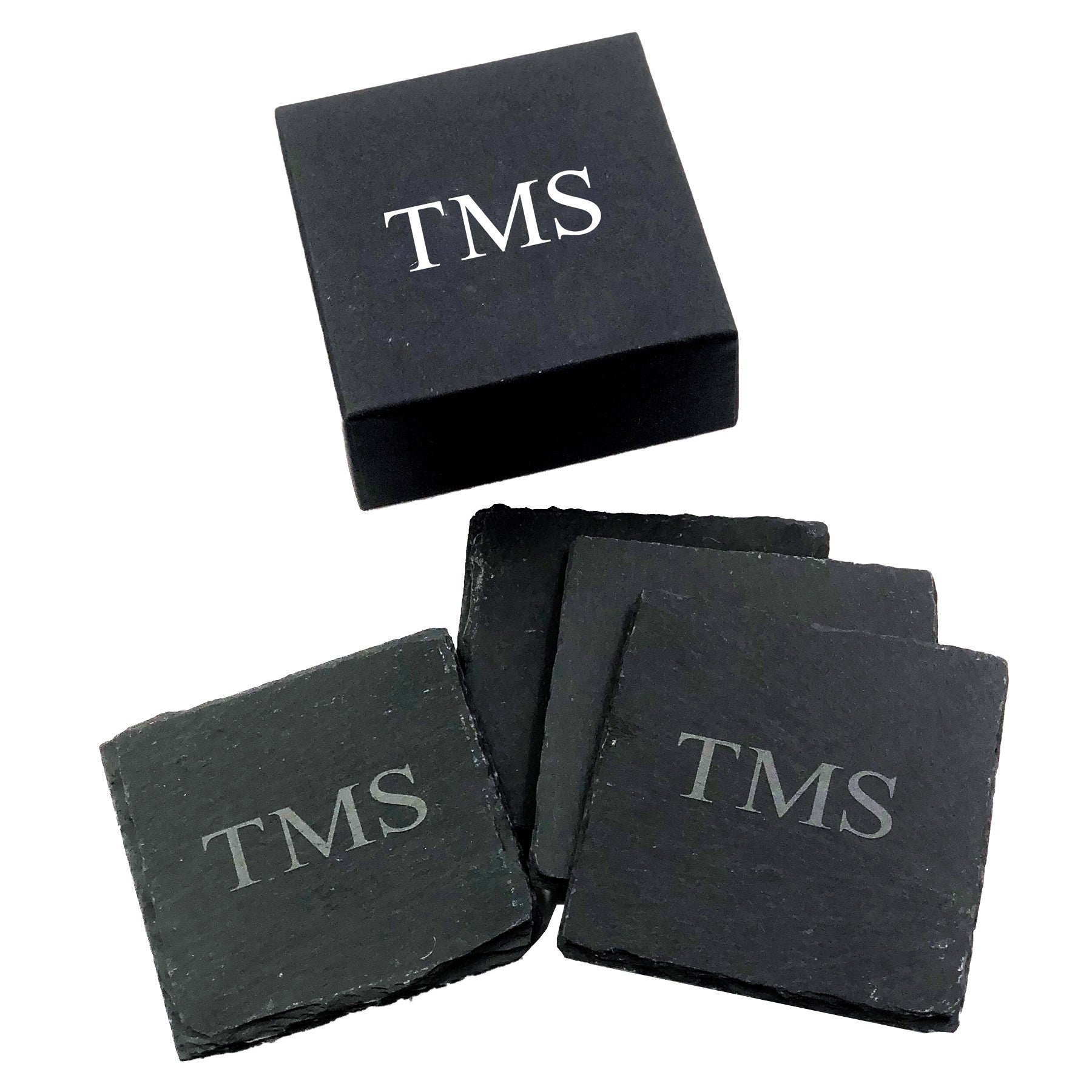 SQUARE SLATE COASTER (SET OF 4)