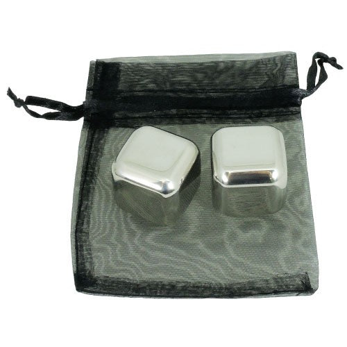 Stainless Steel Ice Cubes (set Of 2)