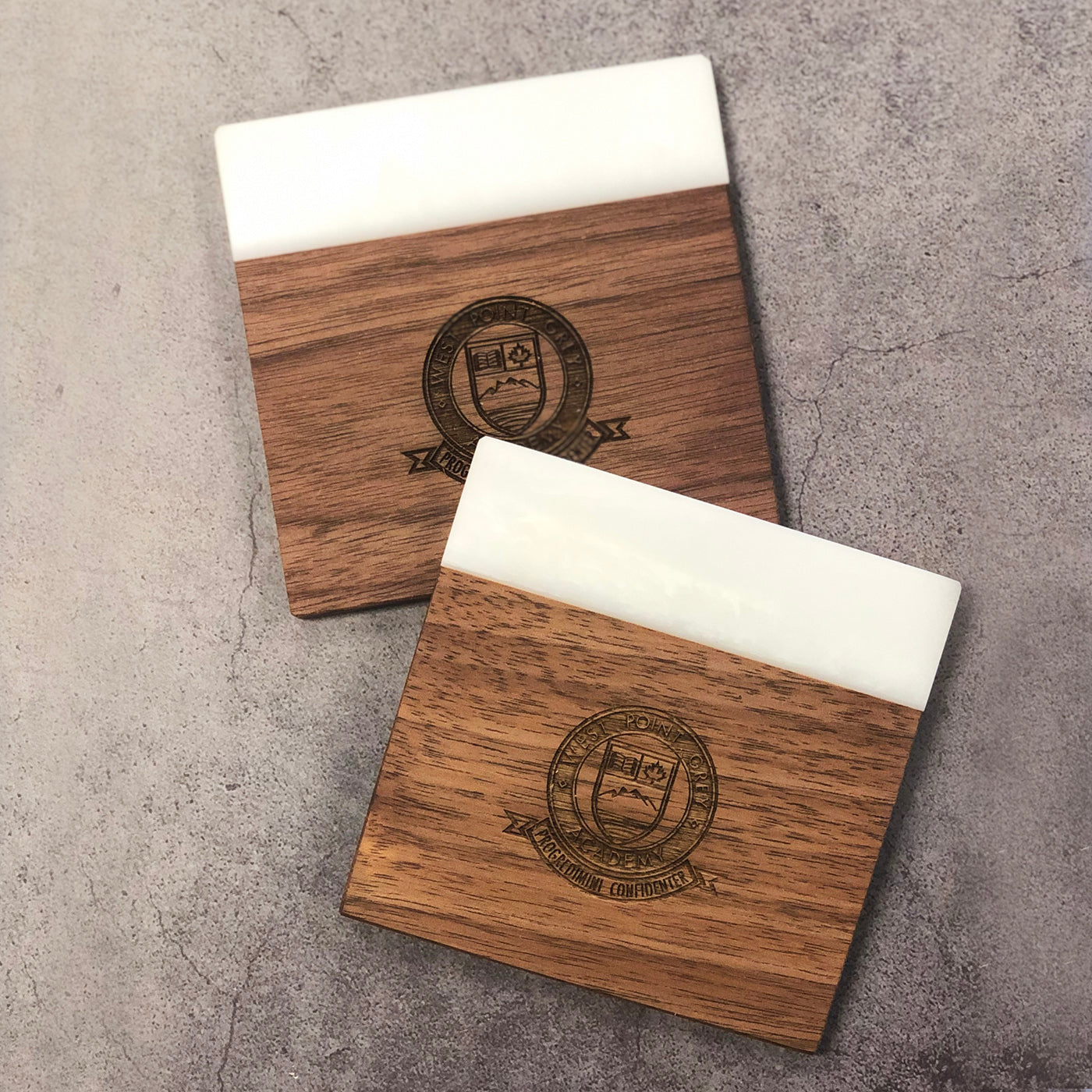 KW700 CANADIAN WALNUT COASTER SET OF 2