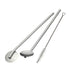 STAINLESS STEEL COCKTAIL SPOON STRAW SET