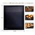 REUSABLE BBQ GRILL MAT 13" X 15.75"