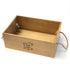 WOOD CRATE WITH ROPE HANDLES 16 x 9